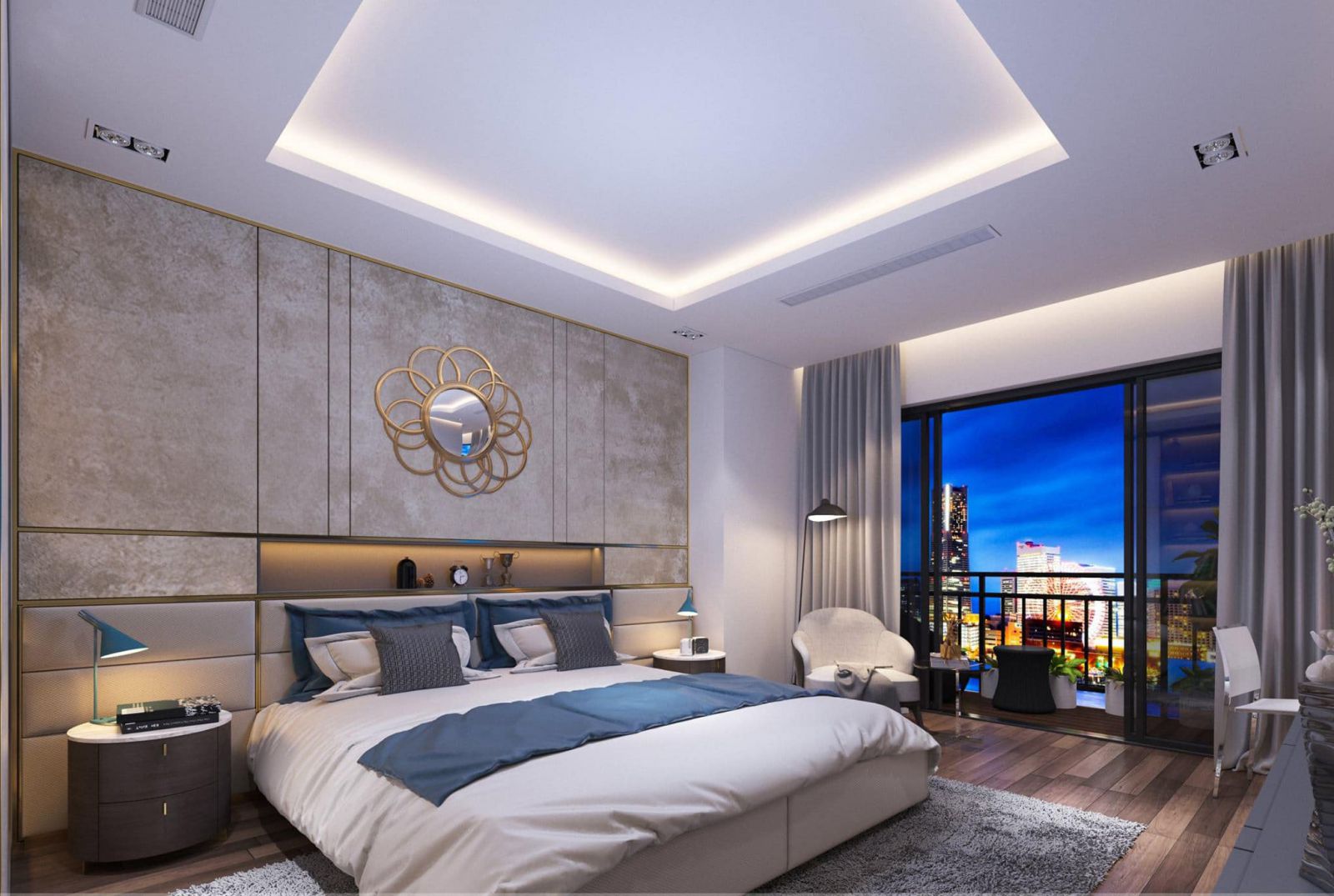 Ốp tường PVC phòng ngủ