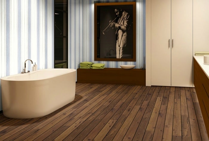 Sàn nhựa lót nhà tắm chống trơn trượt và ẩm mốc hiệu quả