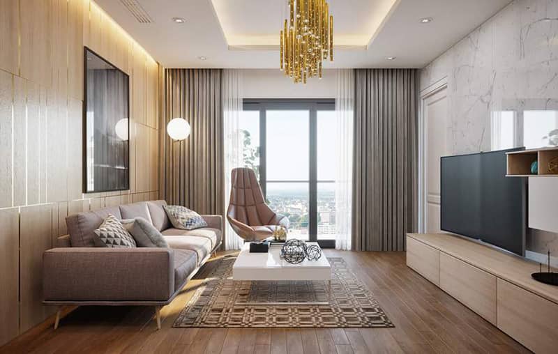 Tại sao nên thi công sàn nhựa phòng khách?