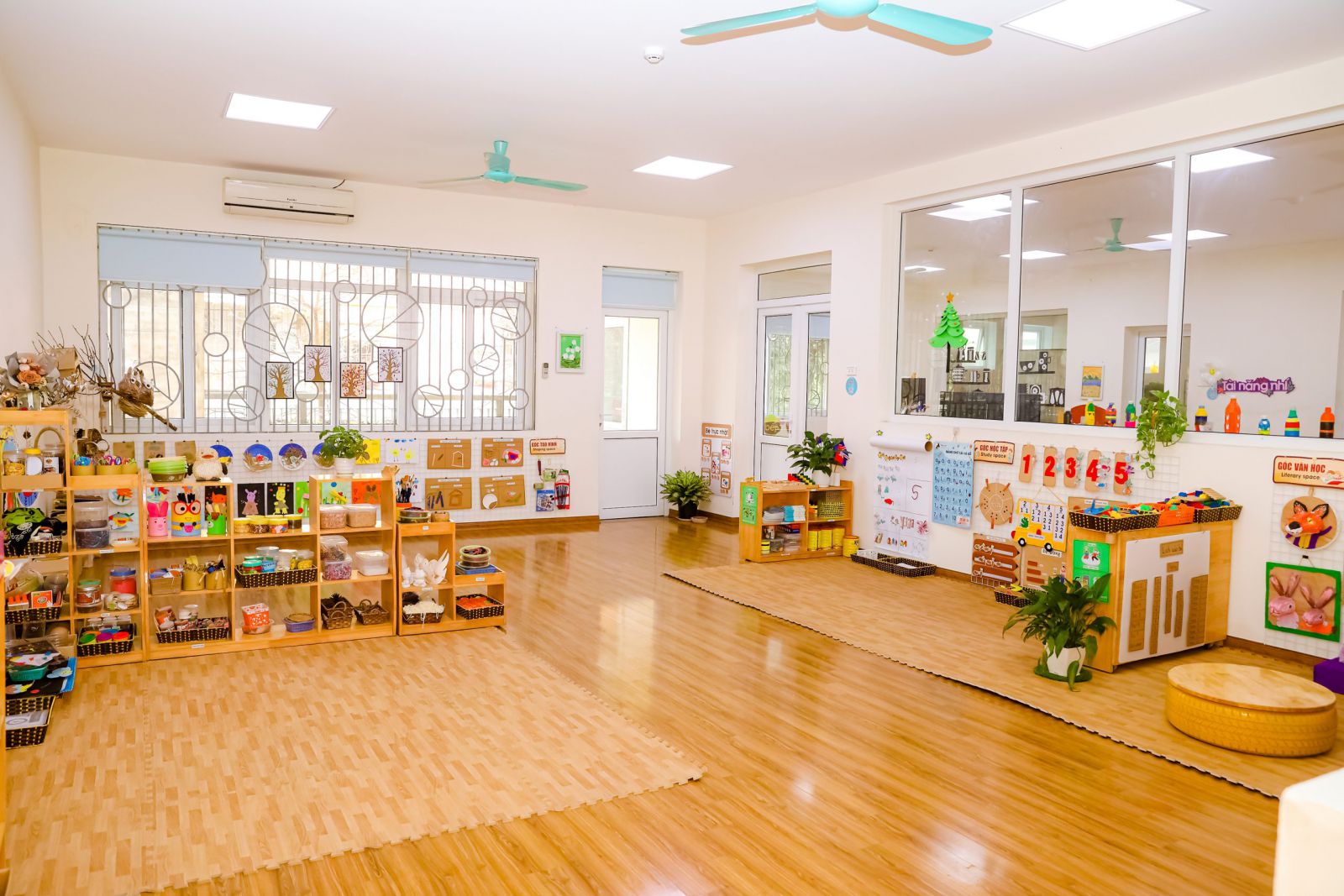 Sàn nhựa trường mầm non mang tính thẩm mỹ