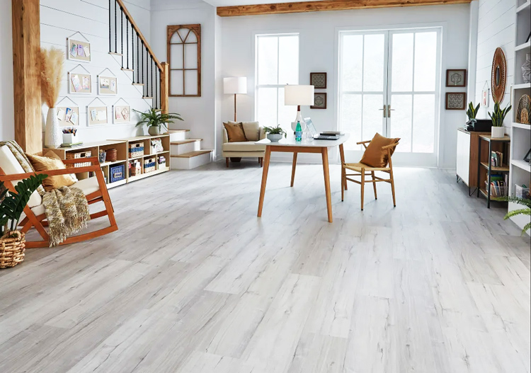 Sàn nhựa giả gỗ được làm từ nhựa nguyên sinh không gây độc hại